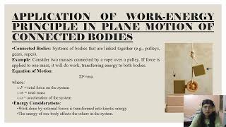 Work energy principle and its application in plane motion [upl. by Gottlieb699]