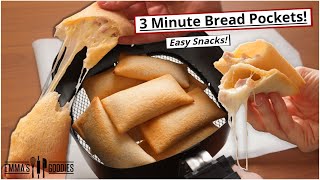 3 Minute SNACKS  MEALS that Will Change Your Life  Easy BREAD POCKETS [upl. by Adams]