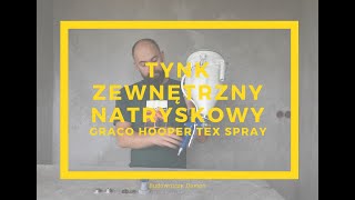 Elewacja Natryskowa tynk zewnętrzny natryskowy Graco Hopper Tex Spray [upl. by Aisekal]