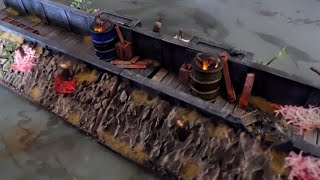 Warhammer 40k Terrain Building  How To Trenches w Animated Burn Barrels [upl. by Varini]