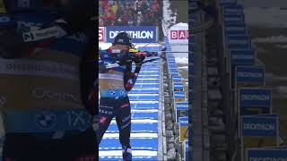 Galna sista skyttet i skidskytte Vm i Oberhof 2023 [upl. by Oigile]