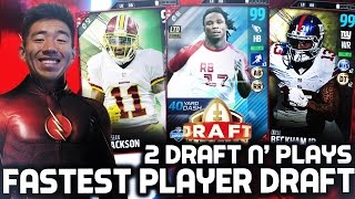 FASTEST PLAYER DRAFT 2 DRAFTS W TWO GAMES MADDEN 17 DRAFT CHAMPIONS [upl. by Notyad2]