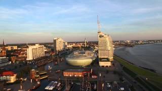 Filmdrohne Neuen Hafen Havenwelten Bremerhaven [upl. by Dovev578]