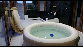 Bestway LayZSpa Palm Springs Inflatable Hot Tub How to setup and ReviewVírivka Bestway [upl. by Mungovan421]