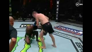 Petr Yan vs Aljamain Sterling Controversial Illegal Knee amp Disqualification at UFC 259 [upl. by Erdnaxela]