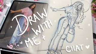 I’M BAAACK😱🥳 Update  Draw with Me✍🏽✨💗 [upl. by Voltmer]