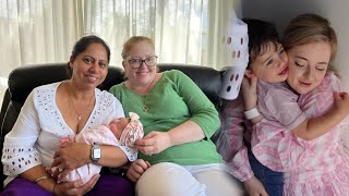 BRINGING OUR NEWBORN BABY HOME  Meeting Her Grandparents Hazel Singh [upl. by Jurgen942]