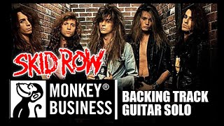 Backing Track Guitar Solo  MONKEY BUSSINES  Skid Row [upl. by Odab]