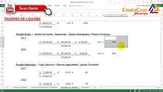 Método de Ratios Financieras  RAZONES DE LIQUIDEZ e Interpretaciones [upl. by Weinstein947]