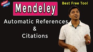 Mendeley Automatically Generate References amp Citations II Four Simple Steps II My Research Support [upl. by Llednik583]