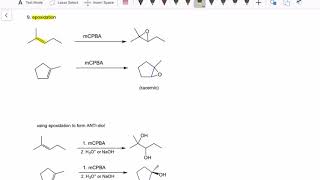 Epoxidation and antidiol formation from alkenes [upl. by Egag604]