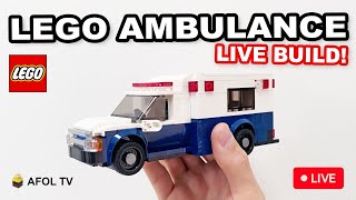 LIVE BUILD How to Build a LEGO Ambulance 6Wide [upl. by Enecnarf]