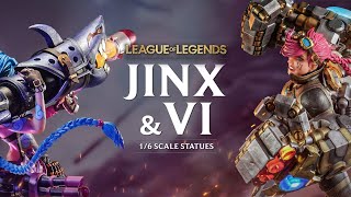 PureArts League of Legends Jinx amp Vi 16 Scale Statues Official Trailer [upl. by Ardnaeed686]