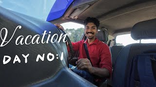 Back home for vacation  Vacation day no 1  Maruthi alto vlog  ulanzi go quick 2 tripod unboxing [upl. by Anowahs]