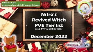 Revived Witch PVE Tier list  Dec 2022  Whos the best for each role Physical amp Magical [upl. by Nifled]