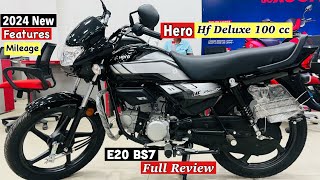 🔥Hero hf deluxe 2024 base model Details Review  On Road Price Mileage Features  Hf Deluxe [upl. by Etom111]