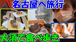 【神サブ93】名古屋へ旅行 大須で食べ歩き・猫カフェ・名古屋市科学館 [upl. by Ylrrad]