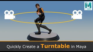 Quickly Create a Turntable in Autodesk Maya [upl. by Man]