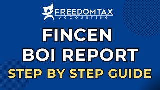 FINCEN BOI Report Step by Step Instructions Guide [upl. by Eenahc]