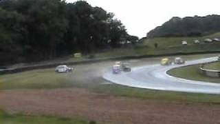 2CV Racing  Mallory Park 2011 last lap crash [upl. by Gunner279]