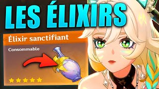 COMMENT BIEN UTILISER LES ÉLIXIRS  Genshin Impact FR [upl. by Hike]