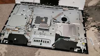 HP All In One 27quot Disassembly Change to SSD amp Benchmarking [upl. by Ikilisav837]