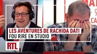 Jack Lang et les aventures de Rachida Dati  fou rire en studio [upl. by Akamahs]