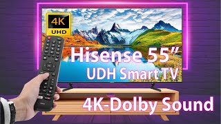 Hisense 55 inch 4K A6H Smart TV ⚡ Unboxing amp Review 🔥 Best 4K TV in USA 2023 [upl. by Florence]