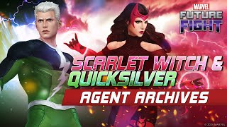 MARVEL Future Fight Scarlet Witch  Quicksilver Agent Archives [upl. by Tengler457]