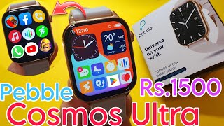 Pebble Cosmos Ultra Smartwatch Unboxing  Bluetooth Calling Smartwatch  Pebble smartwatch [upl. by Klusek]