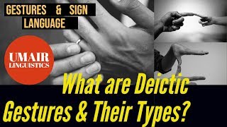 What Are Deictic or Pointing Gestures and Their Types  Gesture and Sign Language [upl. by Eihcra521]