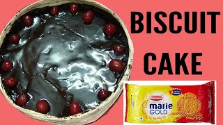 Chocolate Biscuit Cake No Oven Bake Recipe By Bamma Chethi Vanta [upl. by Qifar]