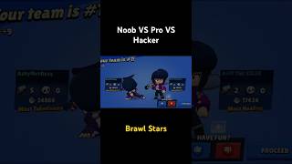 NOOB VS PRO VS HACKER BRAWL STARS  What do you think brawlstars game hacker pro noob gamer [upl. by Auhsoj22]