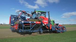 Brouwer Kesmac Robomax JD  Automatic Sod Harvester [upl. by Ailito306]