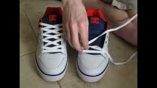 Simple How To Lace Shoes Normal Way and with No Bow [upl. by Wildon744]