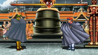 SHIN BISON vs M BISON  High Level Awesome Fight [upl. by Eiramanad]