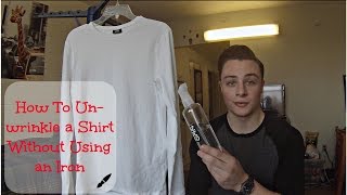 Easiest Way To Unwrinkle a Shirt Without Using an Iron  Quick and Easy [upl. by Aniuqahs]