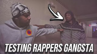 TESTING TRAPHARD SWAGGS GANGSTA TO GET HIS REACTION [upl. by Annat656]