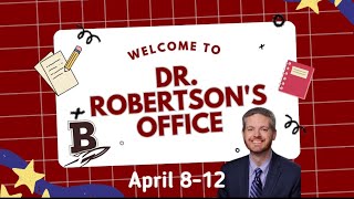 Dr Robertsons Office  April 812 2024 [upl. by Nowyt]