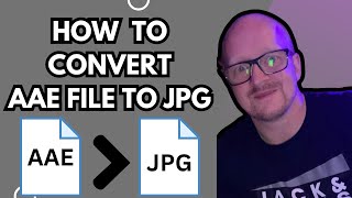 How To Convert AAE To JPG In Windows 11  Full guide [upl. by Jacqui]