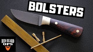 Bolsters on a Full Tang Knife  Knifemaking [upl. by Eemaj]