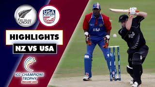 Minnows take on the giants  New Zealand Vs USA 2004 Champions Trophy Highlights [upl. by Conte]