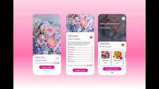 Flower App Design Flower app in Figma Flower design UI\UX Design figmadesign uiuxdesign [upl. by Katalin]