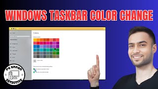 How to Change Taskbar Color Windows 11 [upl. by Wesa919]