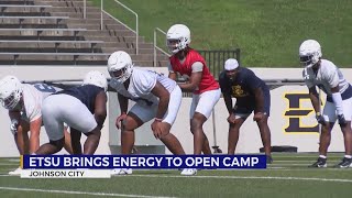 ETSU football energized for Day 1 of preseason camp [upl. by Kalindi]