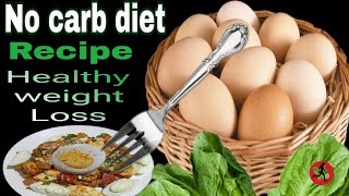 Recipe for weight loss diabetes thyroidpcospcod no carb diet egg diet [upl. by Odlabu]