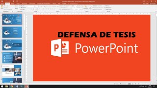 🔴¿Cómo HACER un POWER POINT para Presentar una TESIS Monografía 👉PowerPoint Presentation [upl. by Aimar]