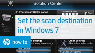 Setting the Scan Destination for Your HP Printer  Windows 7  HP Printers  HP [upl. by Toblat]