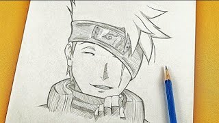 How to Draw Kakashi no Mask  anime drawing step by step [upl. by Merline902]