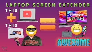 Unbox and Review Teamgee Laptop Screen Extender 14quot FHD [upl. by Ahsienar]